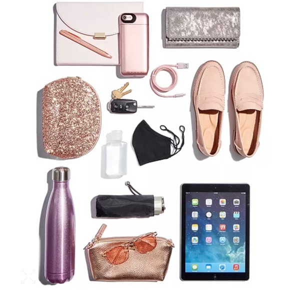 MICHAEL KORS East West Medium Jet Set Pocket Tote Handbag Ballet Pink ~ Satchel - Picture 6 of 10